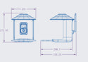 Bird feeder with camera and AI bird recognition for the garden