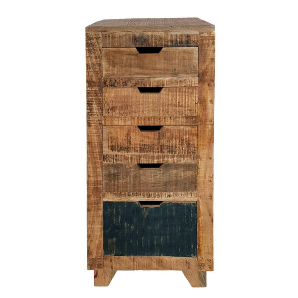 Chest of drawers - Drawer tower - Sideboard California natural mango wood - W 40 / H 92 cm