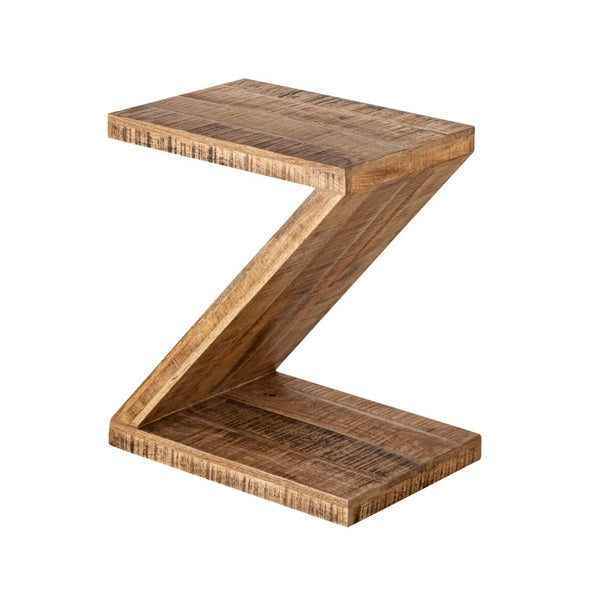 Beistelltisch aus Holz in Z-Form – Zoro-Couchtisch – Blumentisch – Mangoholz