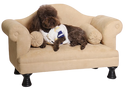 Hundesofa mit 2 Armlehnen - beige - Hundekorb