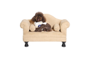 Hundesofa mit 2 Armlehnen - beige - Hundekorb