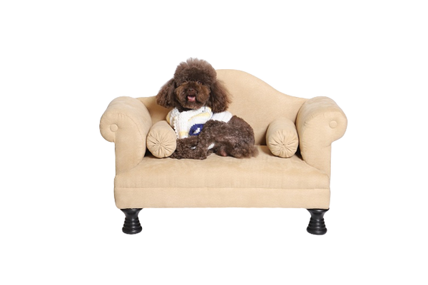 Hundesofa mit 2 Armlehnen - beige - Hundekorb