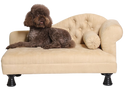 Hundesofa mit 1 Armlehne - beige - Hundekorb