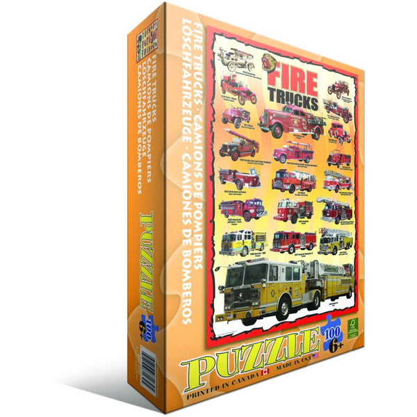 Puzzle - Feuerwehrautos - 100 Teile