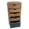 Chest of drawers - Drawer tower - Sideboard California natural mango wood - W 40 / H 92 cm